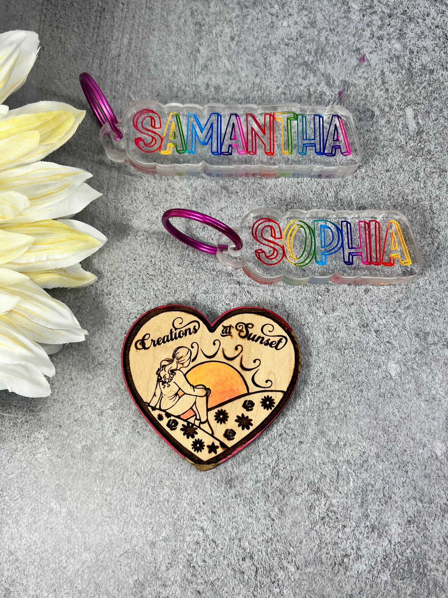 Practically Unbreakable Personalized Name Keychain