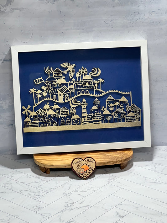 Enchanted Jerusalem Scene- Customizable Frame and Palette Artistry