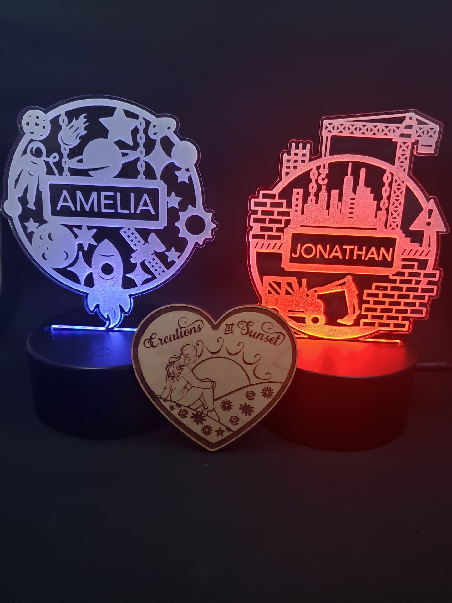 Colorful Comfort & Dreamy Nights: Personalized Children's LED Art Nightlight