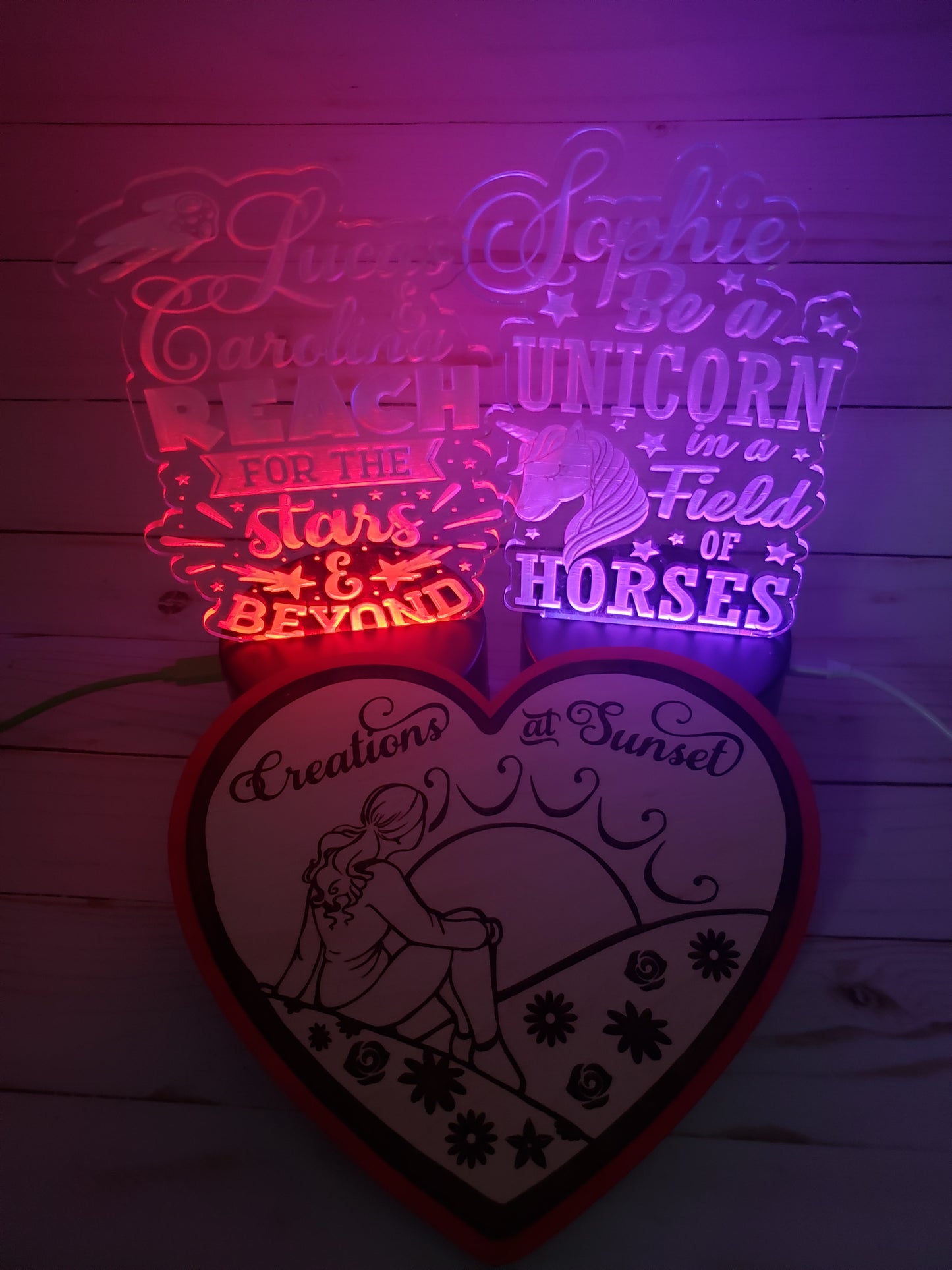 Colorful Comfort & Dreamy Nights: Personalized Children's LED Art Nightlight